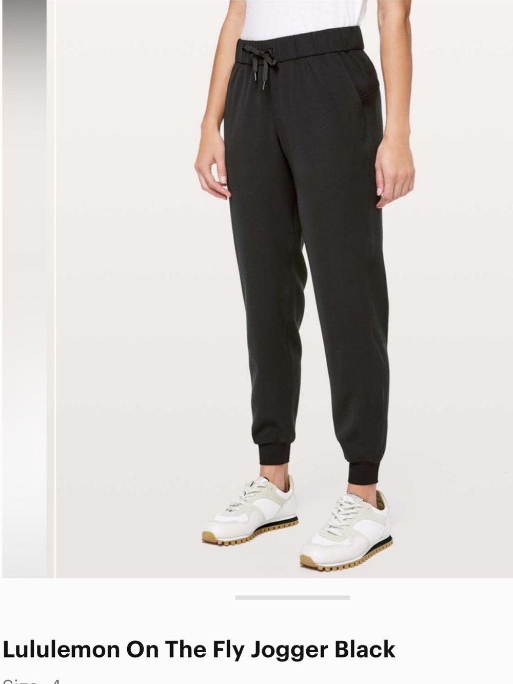 lululemon athletica on the fly Black Drawstring Joggers
